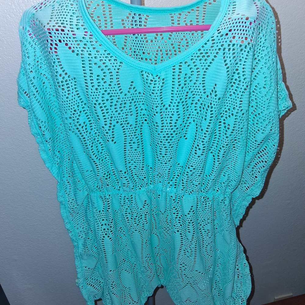 Wonder Nation Turquoise Kids Crochet Top